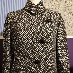 FUN Vintage Women's Giorgio ARMANI Collezioni Black/White Polka Dot Blazer Sz 12